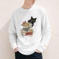 Cat And Books Flowers Reading Club Cat Lover Bookworm Youth Long Sleeve Tee Cat And Books Flowers Reading Club Cat Lover Bookworm Youth Long Sleeve Tee