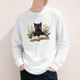 Cat Shirts For Women Book Lover Shirt Cute Cat And Book Premium Tri-Blend Youth Long Sleeve Tee