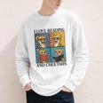 Cheetah Love Reading And Cheetahs Kids Bookworm Youth Long Sleeve Tee