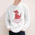Clifford The Big Red Dog Pink Text With Bow Illustrated Book Youth Long Sleeve Tee Clifford The Big Red Dog Pink Text With Bow Illustrated Book Youth Long Sleeve Tee
