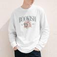Coquette Bow Book Lover Bookish Coquette Aesthetic Reading Youth Long Sleeve Tee