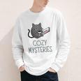 Cozy Mysteries Coffee And Novel For Book Lovers Youth Long Sleeve Tee