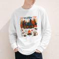 Cozy Reading Cabin Retreat Fall Bookish Autumn Cozy Reader Youth Long Sleeve Tee
