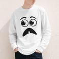 Creepy Face Carrot Halloween Book Character Costume Youth Long Sleeve Tee Creepy Face Carrot Halloween Book Character Costume Youth Long Sleeve Tee