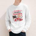 Cupid's Favorite Math Teacher Valentine Reading Book Women Youth Long Sleeve Tee
