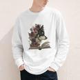 Dog Book Flower Youth Long Sleeve Tee