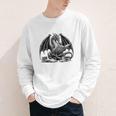 Dragon Reading Book Bookworm Books Dragon Learning Youth Long Sleeve Tee