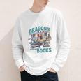 Easily Distracted By Dragons And Books Bookworm Youth Long Sleeve Tee Easily Distracted By Dragons And Books Bookworm Youth Long Sleeve Tee