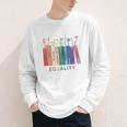 Equality Flower Books Equal Rights Social Justice Feminist Youth Long Sleeve Tee