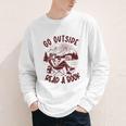 Go Outside Read a Book Vintage Bibliophiles Youth Long Sleeve Tee