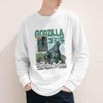 Godzilla Ocean Scene Comic Book Illustration Movie Monster Youth Long Sleeve Tee