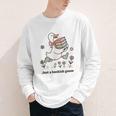 Goose With Books Cute Bookworm Reader Youth Long Sleeve Tee