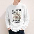 Great Pyrenees Dog Breed Life Is Better With Books And Great Youth Long Sleeve Tee Great Pyrenees Dog Breed Life Is Better With Books And Great Youth Long Sleeve Tee