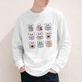 Halloween Ghosts Reading Books Pattern Spooky Kawaii Anime Youth Long Sleeve Tee Halloween Ghosts Reading Books Pattern Spooky Kawaii Anime Youth Long Sleeve Tee