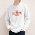 Horny Bull Romance Reader Shirt Spicy Books Bull Pun Youth Long Sleeve Tee