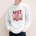 Hot Girls Read Book Lover Feminist Reader Premium Tri-Blend Youth Long Sleeve Tee