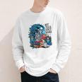 Hot Tea & Spicy Books Skeleton Reader Youth Long Sleeve Tee