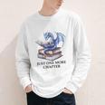 Just One More Chapter Book Dragon Reading Book Lover Bookish Youth Long Sleeve Tee