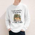 I Just Want To Read Books And Pet Cats Cat Lover Youth Long Sleeve Tee I Just Want To Read Books And Pet Cats Cat Lover Youth Long Sleeve Tee