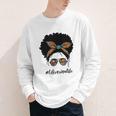 Librarian Teacher Messy Bun Life Book Library Back To School Youth Long Sleeve Tee