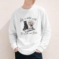 Life Better With 2 Cats Books Kitten Kitty Women Girls Kids Youth Long Sleeve Tee