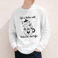 Life Is Better With Books Cats And Coffee Shirt Youth Long Sleeve Tee Life Is Better With Books Cats And Coffee Shirt Youth Long Sleeve Tee