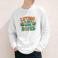 Lifting To Hold More Books Weightlifting Workout Gym Lover Youth Long Sleeve Tee