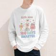 Little Miss 100 Days Smarter Cute Goose Reading Books Girls Youth Long Sleeve Tee