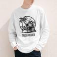 Raccoon Reading Books Summer Humor Trash Reader Youth Long Sleeve Tee Raccoon Reading Books Summer Humor Trash Reader Youth Long Sleeve Tee