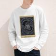 The Reader Tarot Card Mystic Dragon Book Magic Youth Long Sleeve Tee