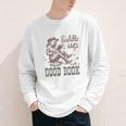 Retro Cowgirl ReadingTee Saddle Up With A Good Book Western Youth Long Sleeve Tee