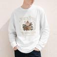 Retro North Pole Reading Club Hot Cocoa Book Lovers Xmas Youth Long Sleeve Tee
