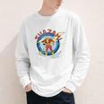 Shazam Comic Book Art Heroic Portrait Vintage Youth Long Sleeve Tee