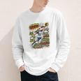 Softball Outfielder Best Traits Brave Retro Comic Book Art Premium Tri-Blend Youth Long Sleeve Tee