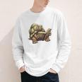 Sulcata Tortoise Reading A Book Youth Long Sleeve Tee