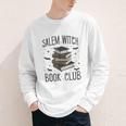 Vintage Salem Book Club Cat Bookish Spooky Halloween Youth Long Sleeve Tee