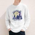 Vintage Sexy Witch Spooky Readers Book Lover Club Halloween Youth Long Sleeve Tee