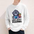 Wild About Reading Book Lover Gorilla Youth Long Sleeve Tee