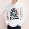 Wild About Reading Book Lover Penguin Youth Long Sleeve Tee