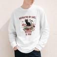 Women's Cat Books Romantic Floral Aesthetic Book Lover Cat Owner Youth Long Sleeve Tee Women's Cat Books Romantic Floral Aesthetic Book Lover Cat Owner Youth Long Sleeve Tee