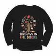 100 Days In The Books Reading Teacher Cute Book Lover Youth Long Sleeve Tee
