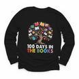 100 Days In The Books Reading Teachers Librarians School Youth Long Sleeve Tee