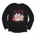 100th Day Of School Teachers 100 Days Of Coffee Chaos Books Youth Long Sleeve Tee