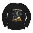 3 Bookish Quote I Am a Book Dragon Not a Worm Reading Book Youth Long Sleeve Tee