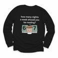 67 Meme English Teacher Reading Book Lover Humor Youth Long Sleeve Tee