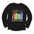 8647 Foxtrots Tangos Deltas Book Flower Resist Book Lovers Youth Long Sleeve Tee