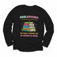 Abibliophobia Book Lovers Graphic Youth Long Sleeve Tee Abibliophobia Book Lovers Graphic Youth Long Sleeve Tee