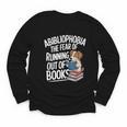 Abibliophobia Dog Book Lover Library Youth Long Sleeve Tee
