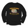 Abibliophobia Perfect For Young Book Lover Bookworm Reader Youth Long Sleeve Tee