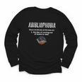Abibliophobia Pupil Reading Bookworm Tees Reader Youth Long Sleeve Tee